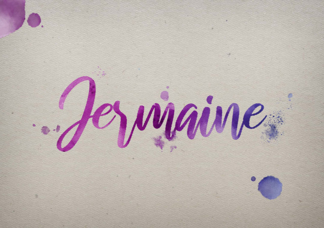 Free photo of Jermaine Watercolor Name DP