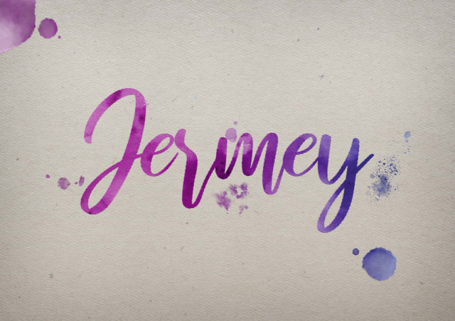 Free photo of Jermey Watercolor Name DP