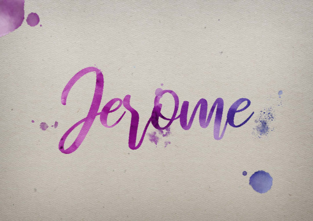 Free photo of Jerome Watercolor Name DP