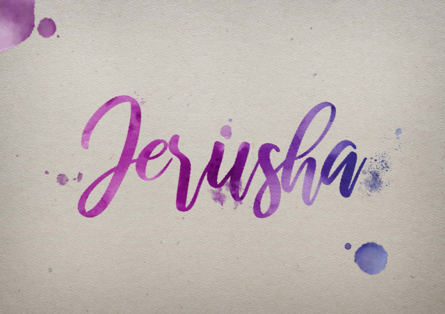 Free photo of Jerusha Watercolor Name DP