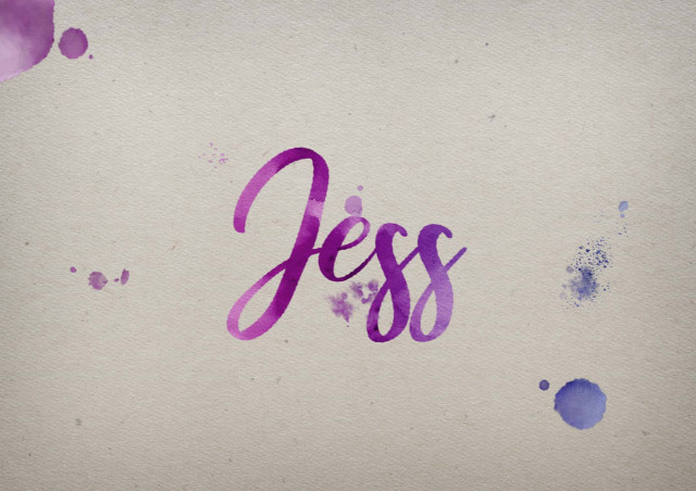 Free photo of Jess Watercolor Name DP