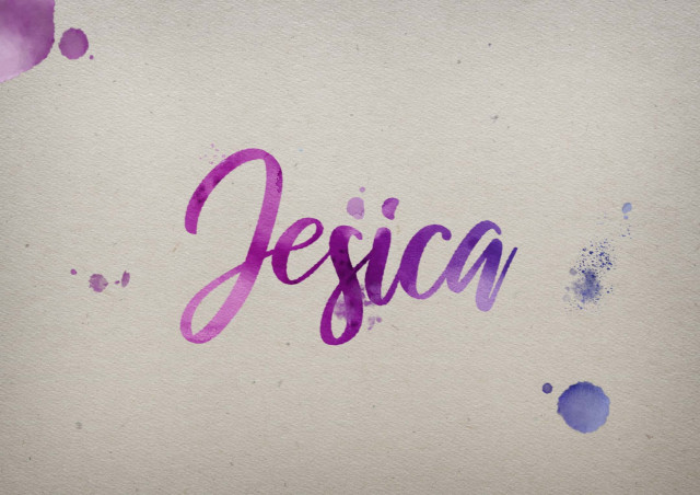 Free photo of Jesica Watercolor Name DP