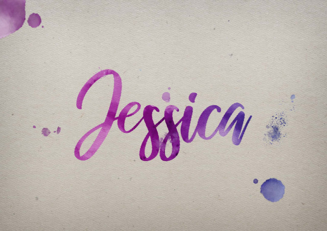 Free photo of Jessica Watercolor Name DP