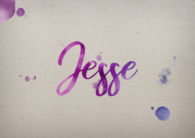 Free photo of Jesse Watercolor Name DP