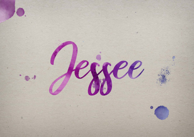 Free photo of Jessee Watercolor Name DP