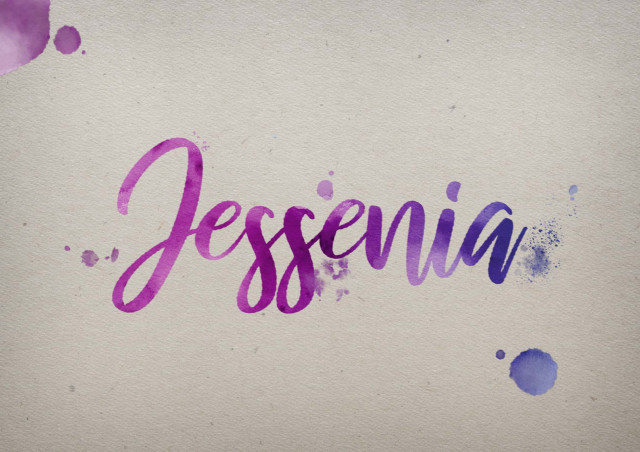 Free photo of Jessenia Watercolor Name DP