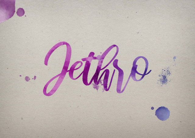 Free photo of Jethro Watercolor Name DP