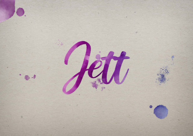 Free photo of Jett Watercolor Name DP