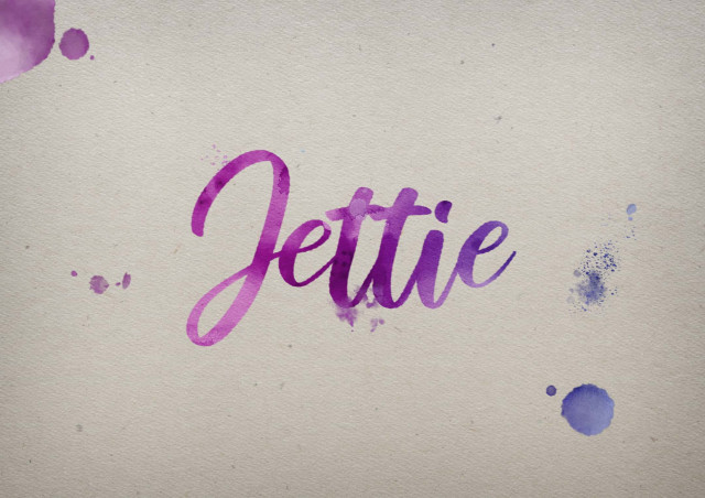 Free photo of Jettie Watercolor Name DP