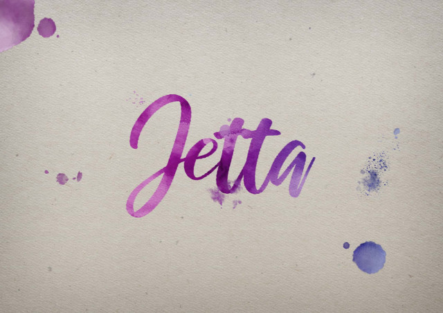 Free photo of Jetta Watercolor Name DP