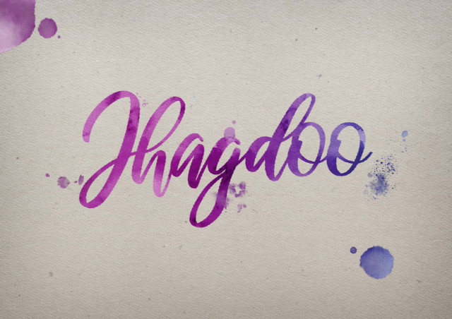 Free photo of Jhagdoo Watercolor Name DP