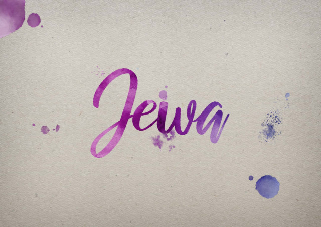 Free photo of Jewa Watercolor Name DP