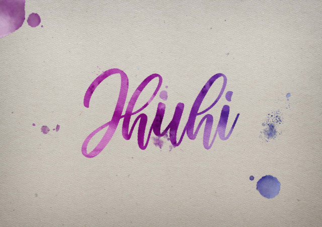 Free photo of Jhuhi Watercolor Name DP