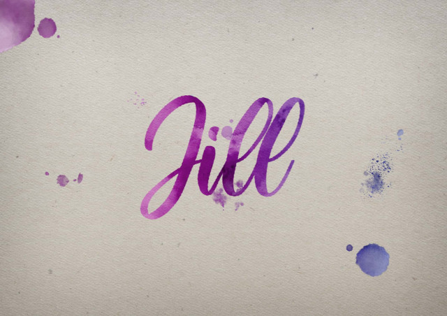 Free photo of Jill Watercolor Name DP