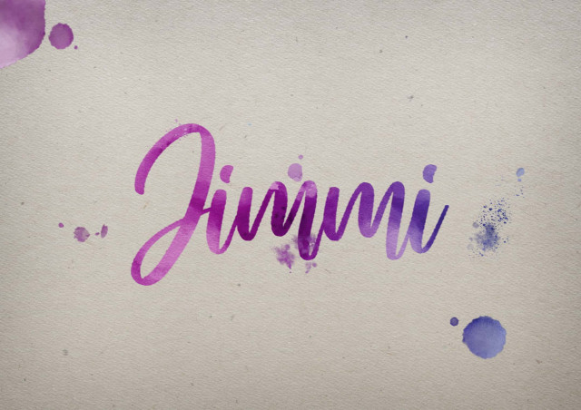 Free photo of Jimmi Watercolor Name DP