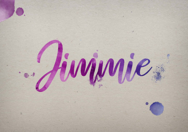 Free photo of Jimmie Watercolor Name DP