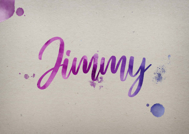 Free photo of Jimmy Watercolor Name DP