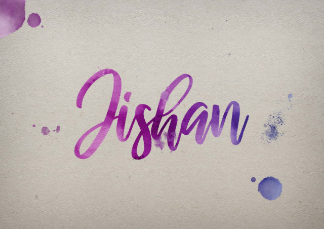 Free photo of Jishan Watercolor Name DP