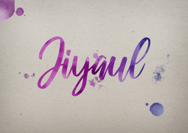 Free photo of Jiyaul Watercolor Name DP
