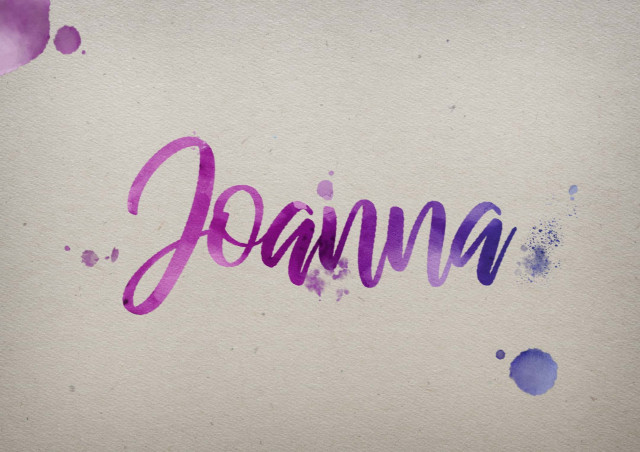 Free photo of Joanna Watercolor Name DP