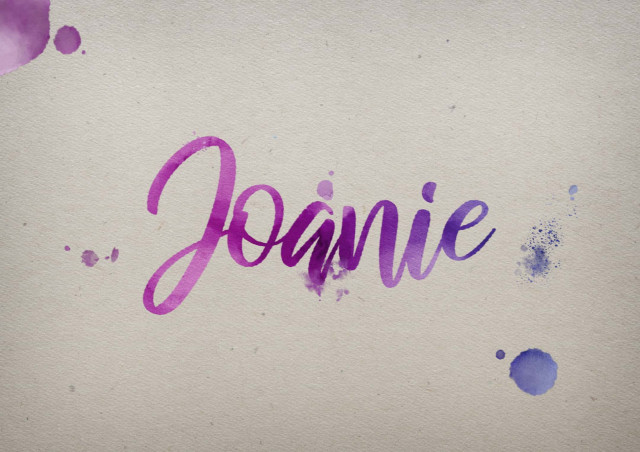Free photo of Joanie Watercolor Name DP