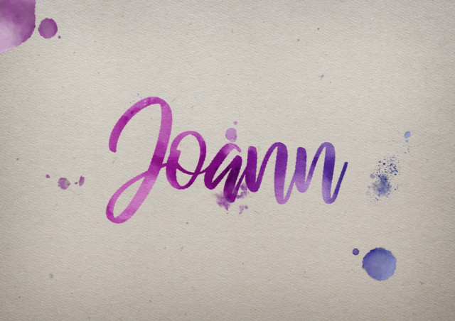 Free photo of Joann Watercolor Name DP