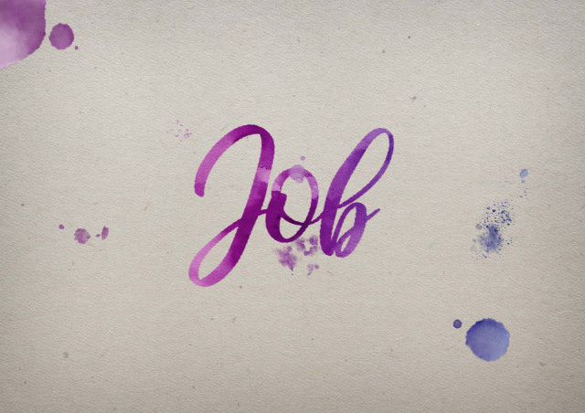 Free photo of Job Watercolor Name DP