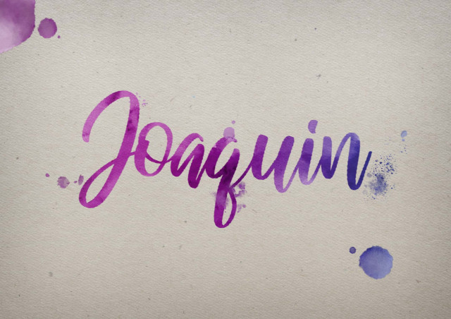 Free photo of Joaquin Watercolor Name DP