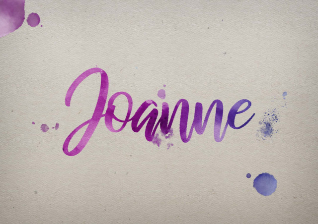 Free photo of Joanne Watercolor Name DP