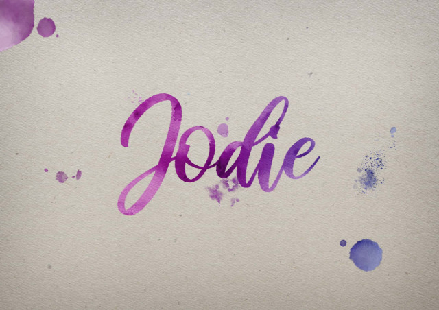 Free photo of Jodie Watercolor Name DP