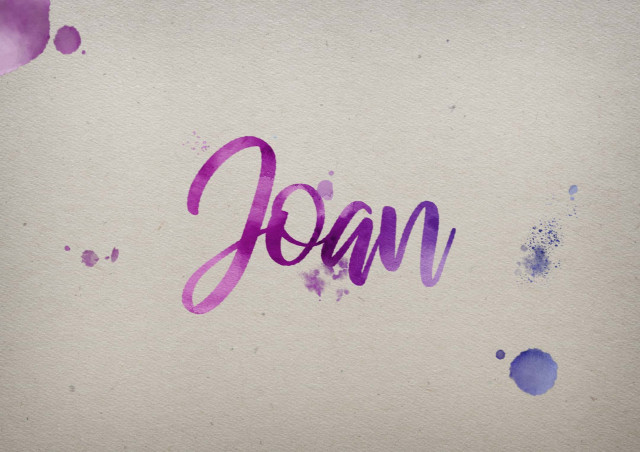 Free photo of Joan Watercolor Name DP