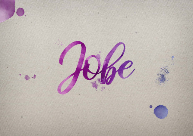 Free photo of Jobe Watercolor Name DP