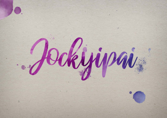 Free photo of Jockyipai Watercolor Name DP