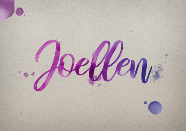 Free photo of Joellen Watercolor Name DP