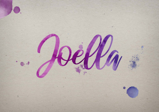Free photo of Joella Watercolor Name DP