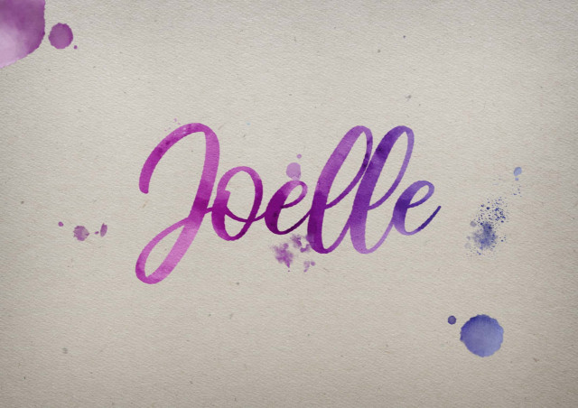 Free photo of Joelle Watercolor Name DP