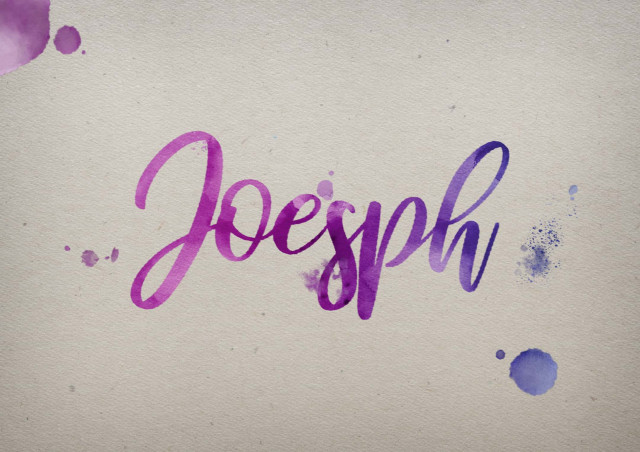 Free photo of Joesph Watercolor Name DP