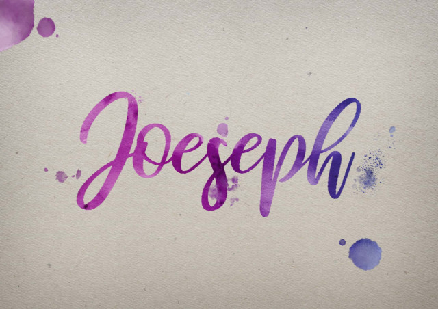 Free photo of Joeseph Watercolor Name DP