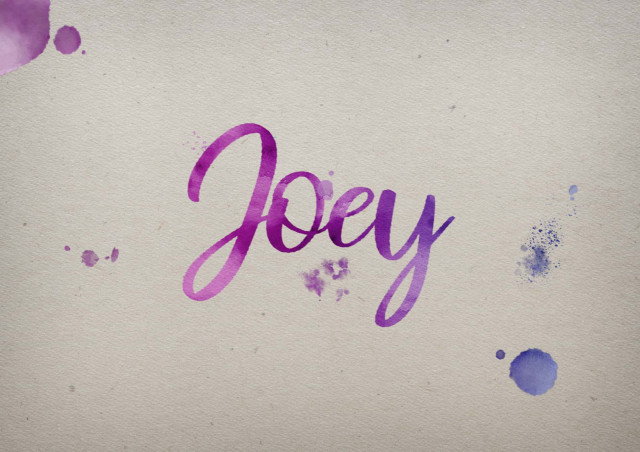 Free photo of Joey Watercolor Name DP