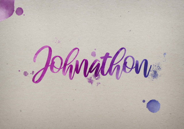 Free photo of Johnathon Watercolor Name DP
