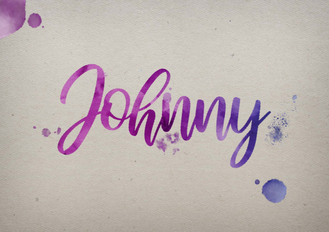 Free photo of Johnny Watercolor Name DP