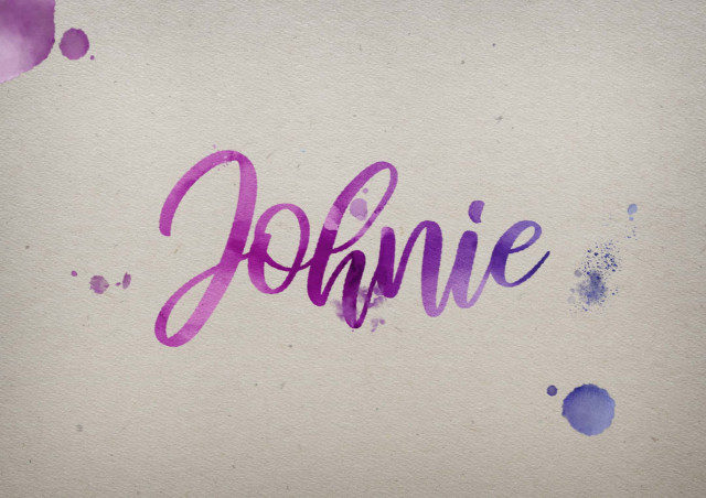 Free photo of Johnie Watercolor Name DP