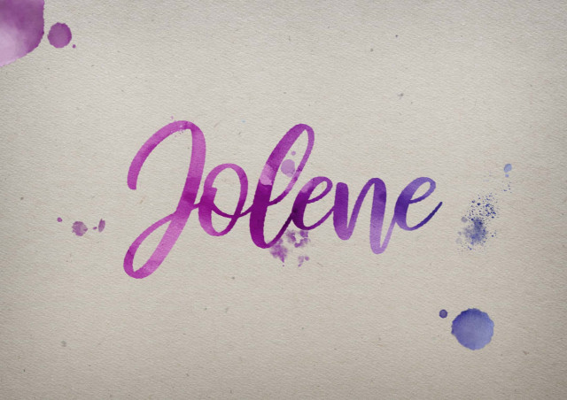 Free photo of Jolene Watercolor Name DP