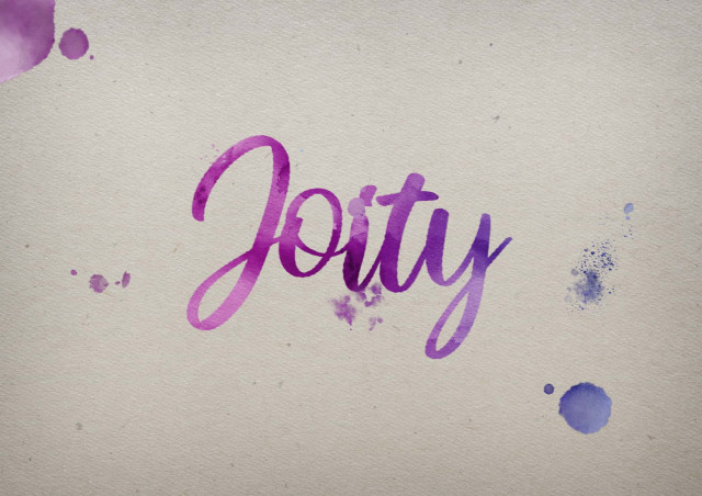 Free photo of Joity Watercolor Name DP