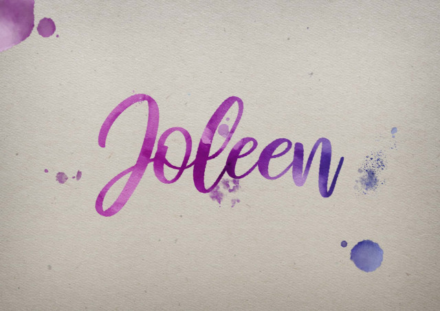 Free photo of Joleen Watercolor Name DP