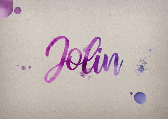 Free photo of Jolin Watercolor Name DP