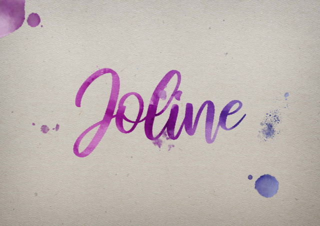 Free photo of Joline Watercolor Name DP