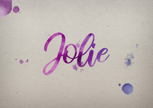 Free photo of Jolie Watercolor Name DP