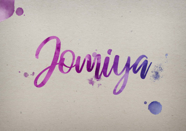 Free photo of Jomiya Watercolor Name DP