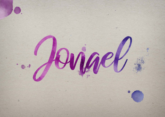 Free photo of Jonael Watercolor Name DP